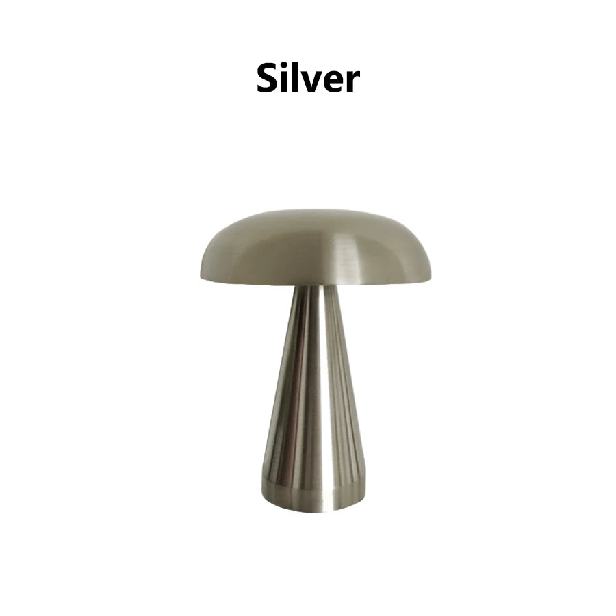 Retro Mushroom LED Night Light | Touch Sensor Table Lamp
