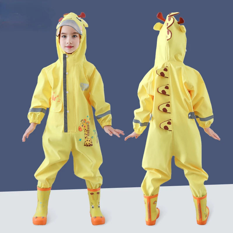 Kids Waterproof Dinosaur Raincoat | Perfect for Boys & Girls