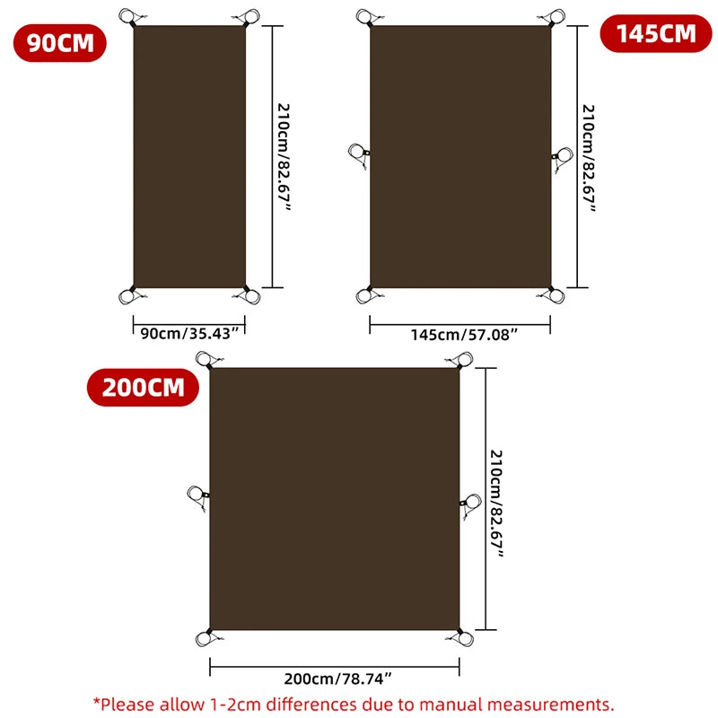 Portable Waterproof Camping Mat & Sun Shelter for Outdoor Fun