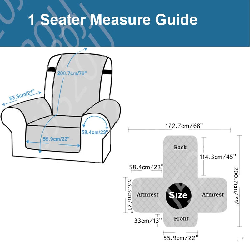 Anti-Cat Scratch Recliner Sofa Cover | Protect & Style Your Couch