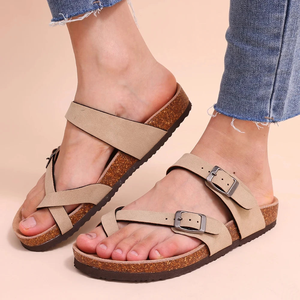 Stylish Summer Women's Sandals | Comfortable Cork Clogs for Beach