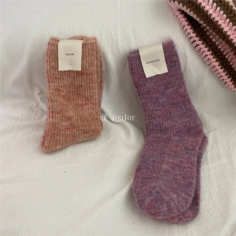 Warm Long Wool Cashmere Thermal Socks for Women | Cozy Comfort