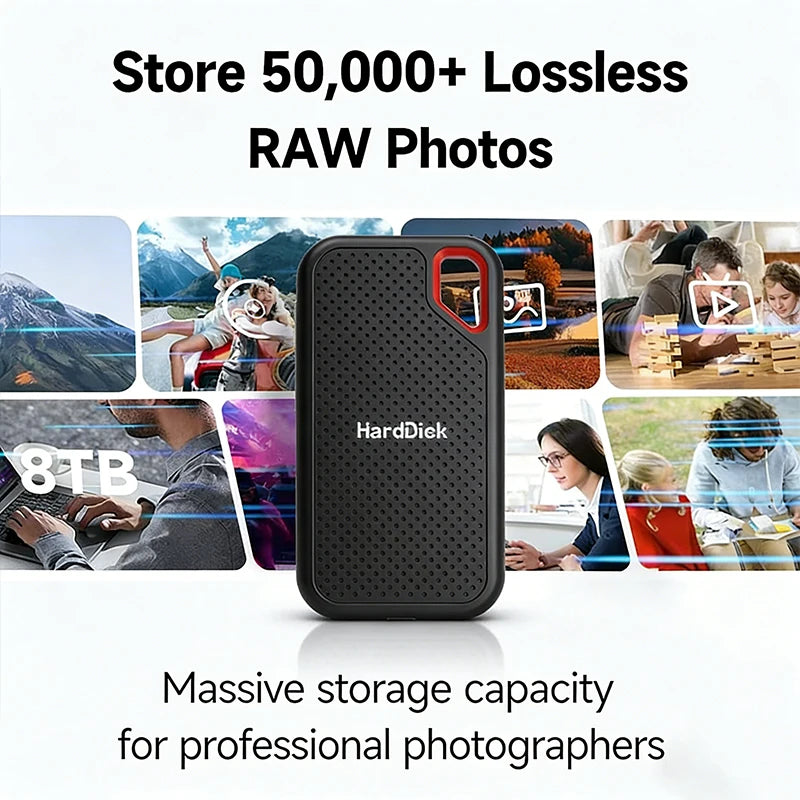 Slim Portable 4TB External SSD | High-Speed Data Storage Solution