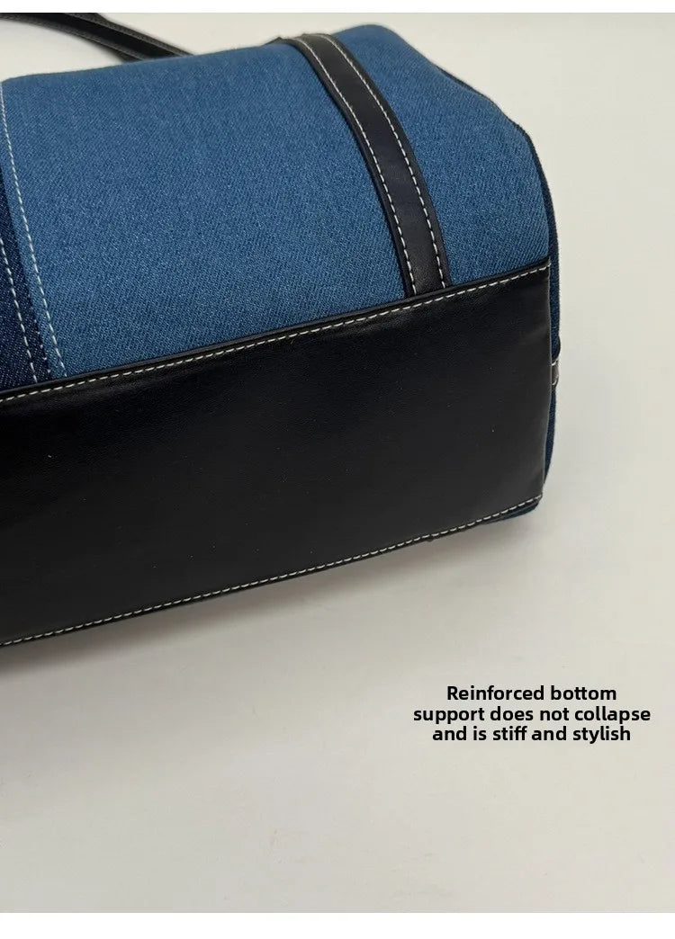 Bolso cruzado de mezclilla para mujer | Bolso de mano versátil y elegante