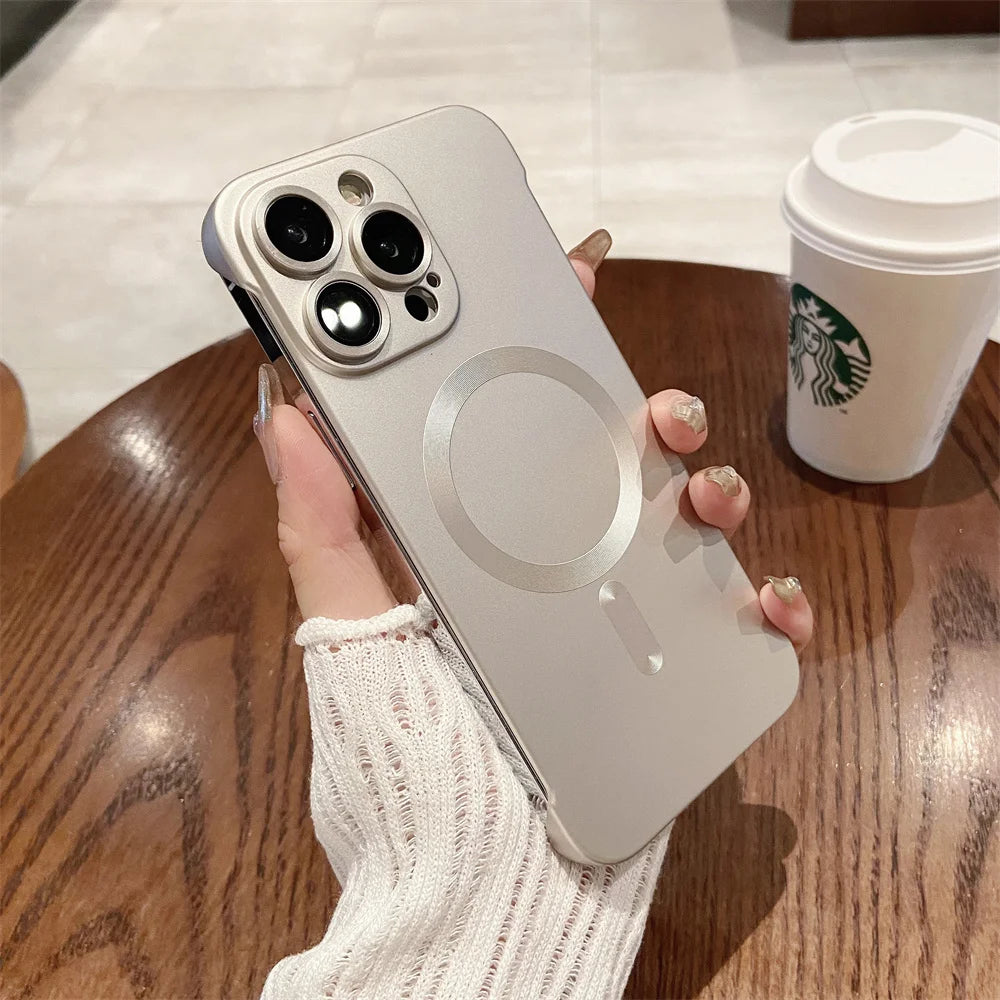 Magnetic Wireless Charging Case for iPhone | Ultra-Thin Matte Cover