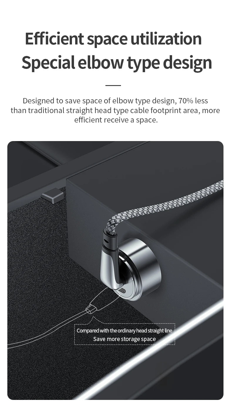 USB C Charger Cable | Flat 90 Degree Type C Charging Cable