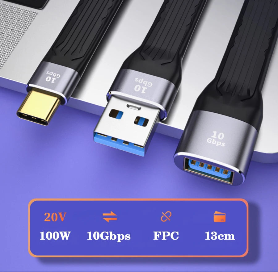 USB 3.1 10Gbps Data Transfer Cable | Fast Charging & High-Speed