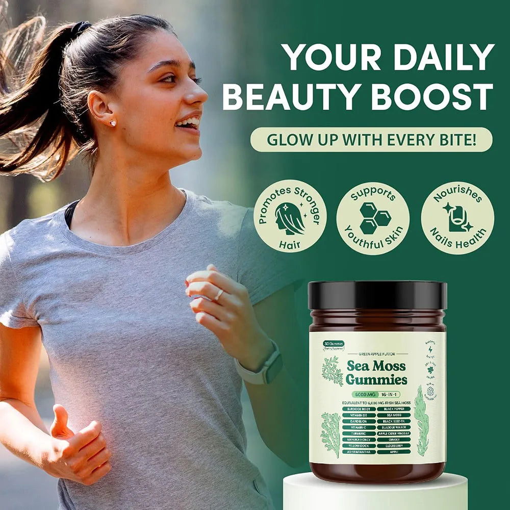 Vegan Sea Moss Gummies 16-in-1 | Premium Wellness Supplement