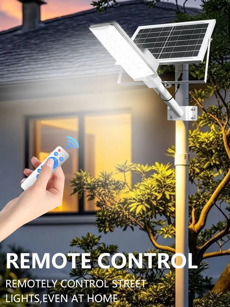 IP68 Waterproof Solar Street Lamp | 8000LM Brightness & Wide Angle