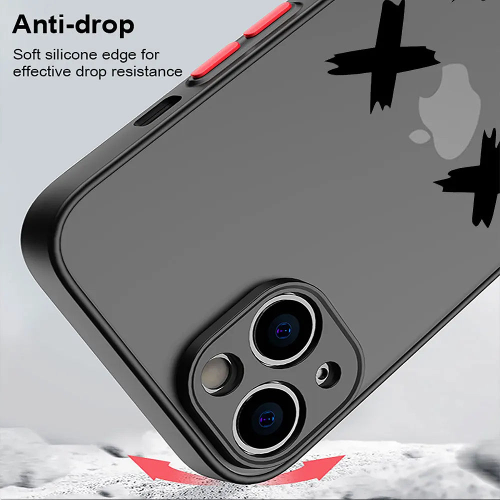 Clear Matte Smiling Devil Phone Case | Shockproof Luxury Cover