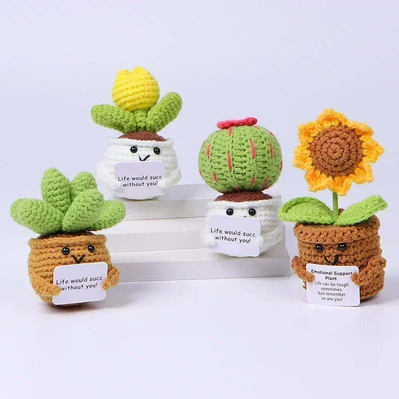 Artificial Sunflower Crochet Flowers | Hand Woven Home Decor