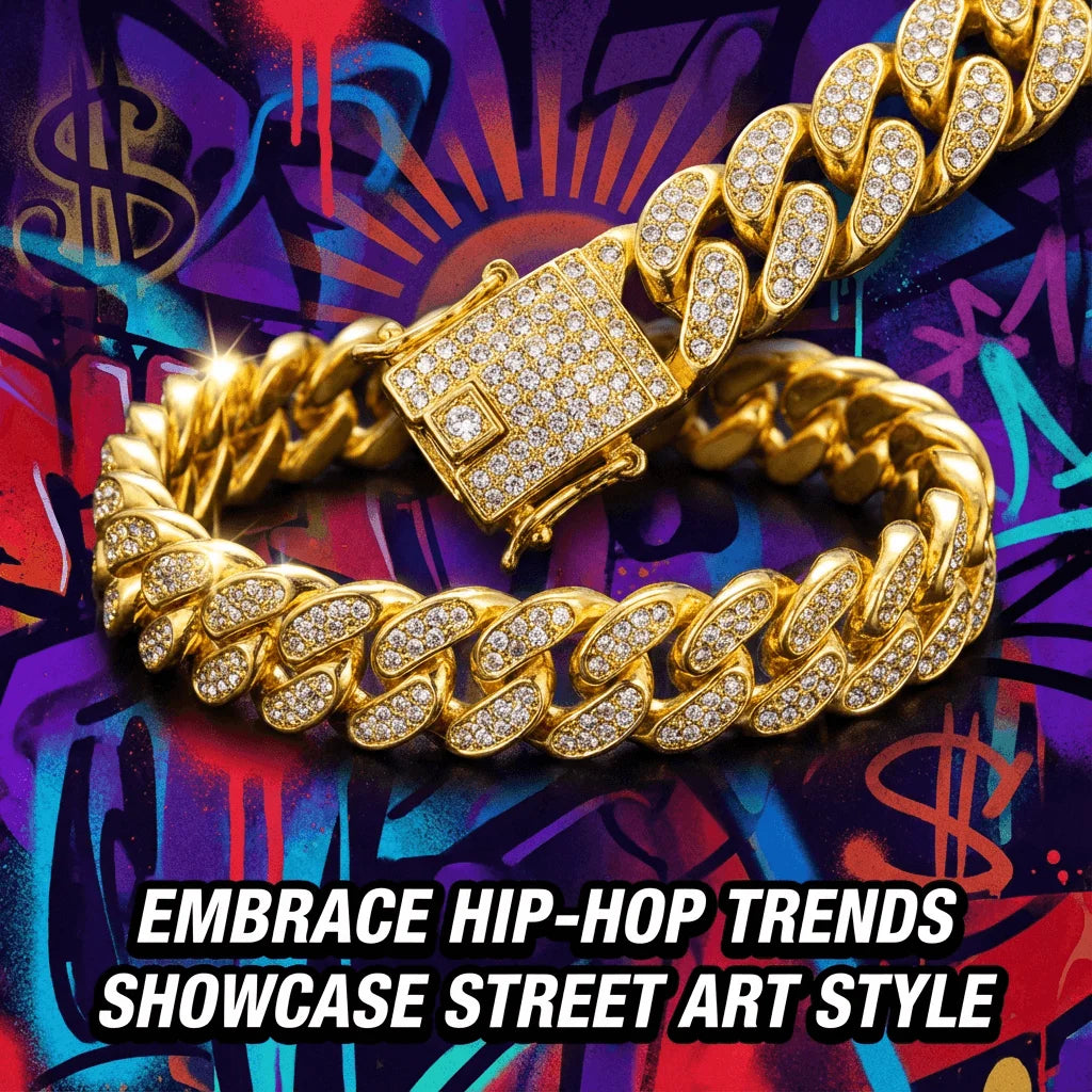 Luxury Hip Hop Dog Collar | Gold Tone Stainless Steel Pet Jewelry