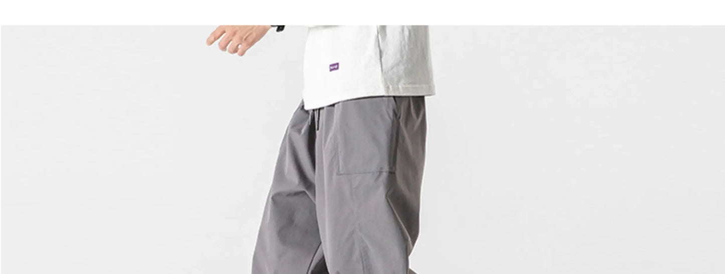 Men's Casual Wide Leg Pants | Lightweight Thin Joggers