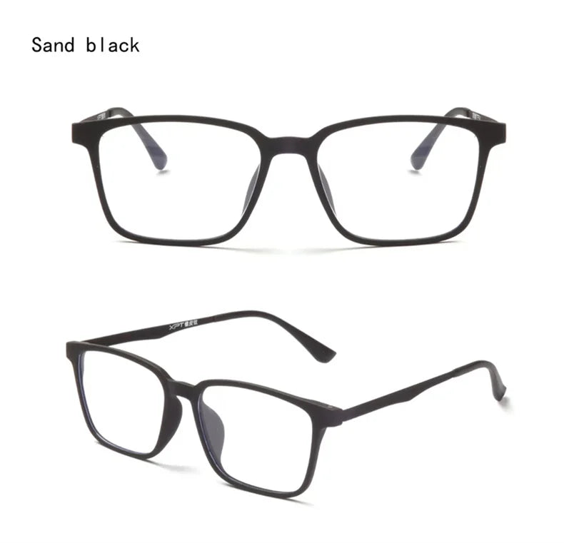 Premium Retro Square Anti Blue Light Prescription Eyewear for Men