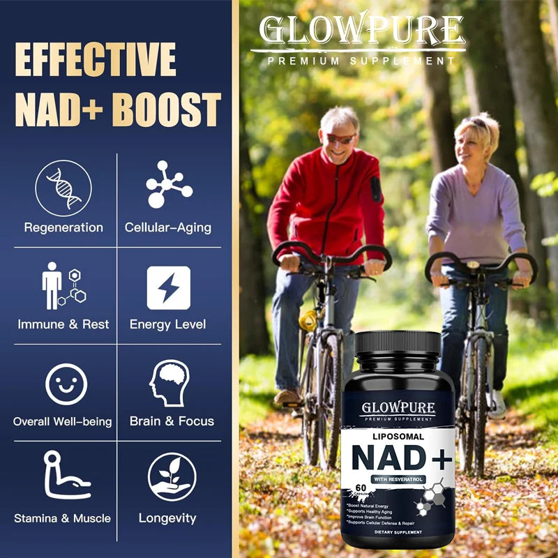 NAD+ Resveratrol Capsules | Cellular Repair & Energy Boost
