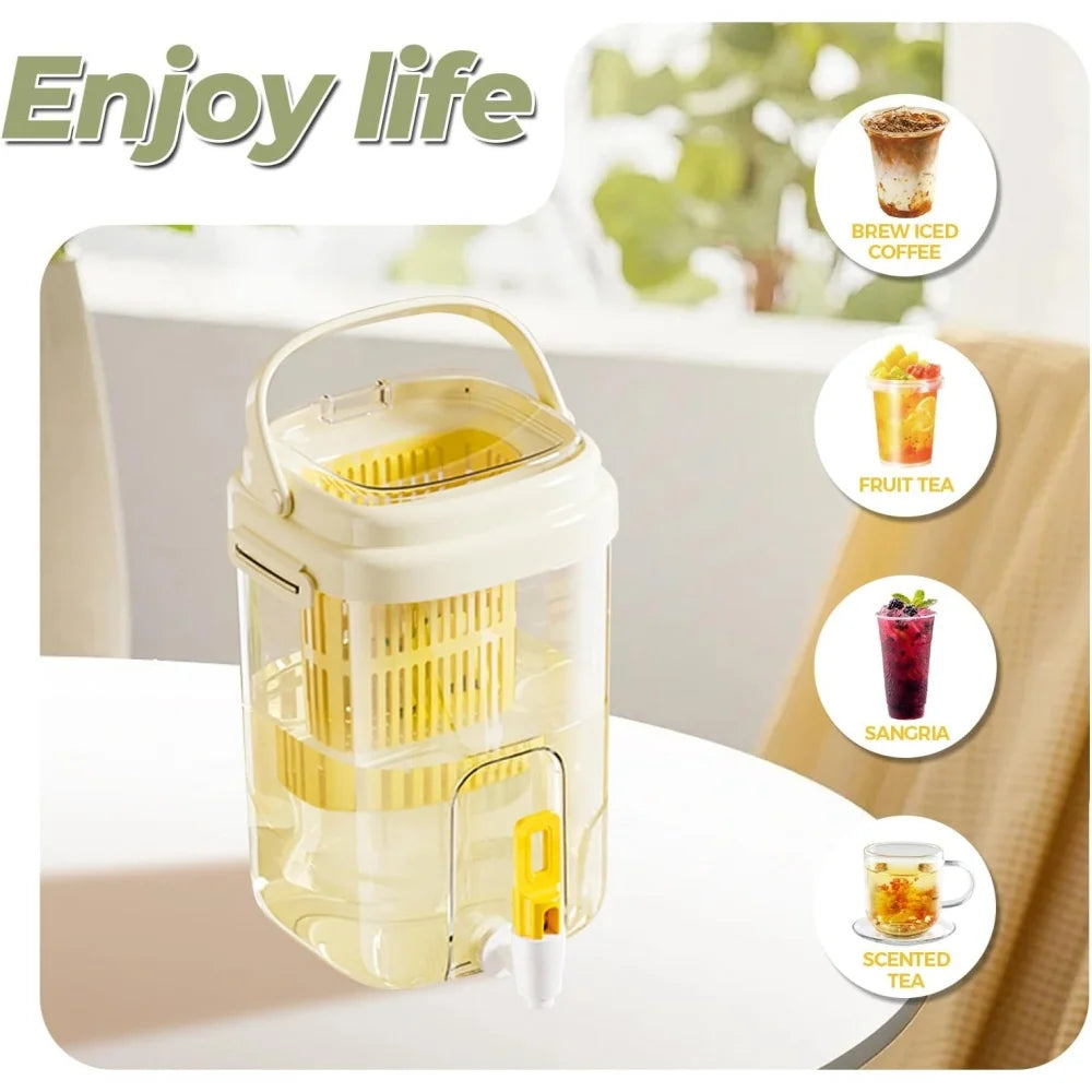 Large Capacity Portable Beverage Dispenser with Faucet