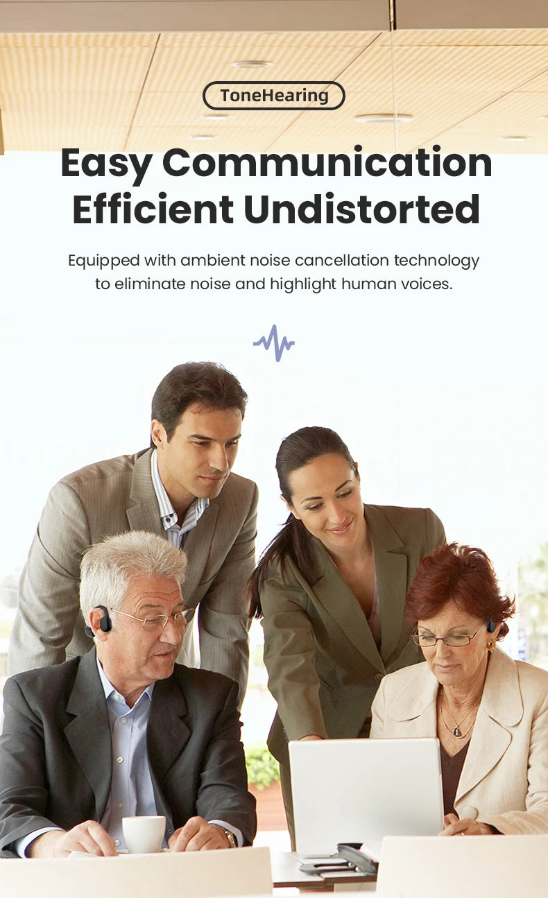 Bone Conduction Bluetooth Hearing Aid | Comfort & Clarity