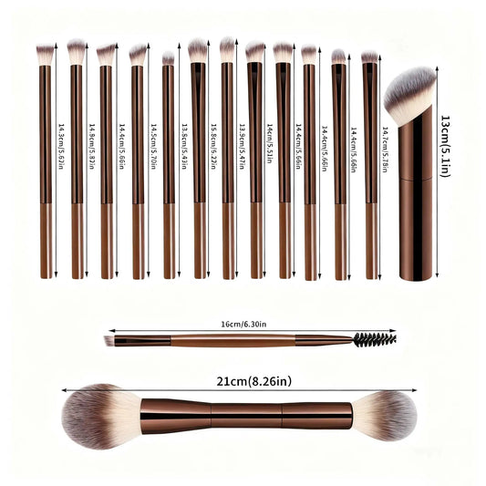 15pcs Professional Makeup Brush Set | Soft & Durable Brushes
