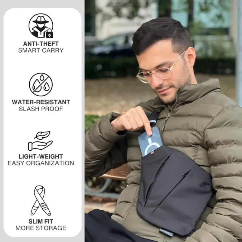 Large Capacity Tactical Chest Bag | Multi-Pocket Shoulder Bag