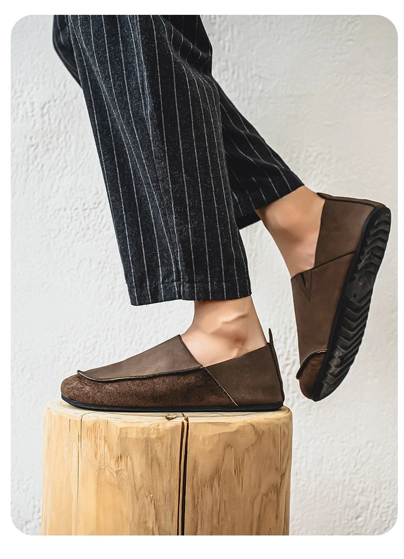 Men's Casual Walking Loafers | Soft Leather Comfort Shoes