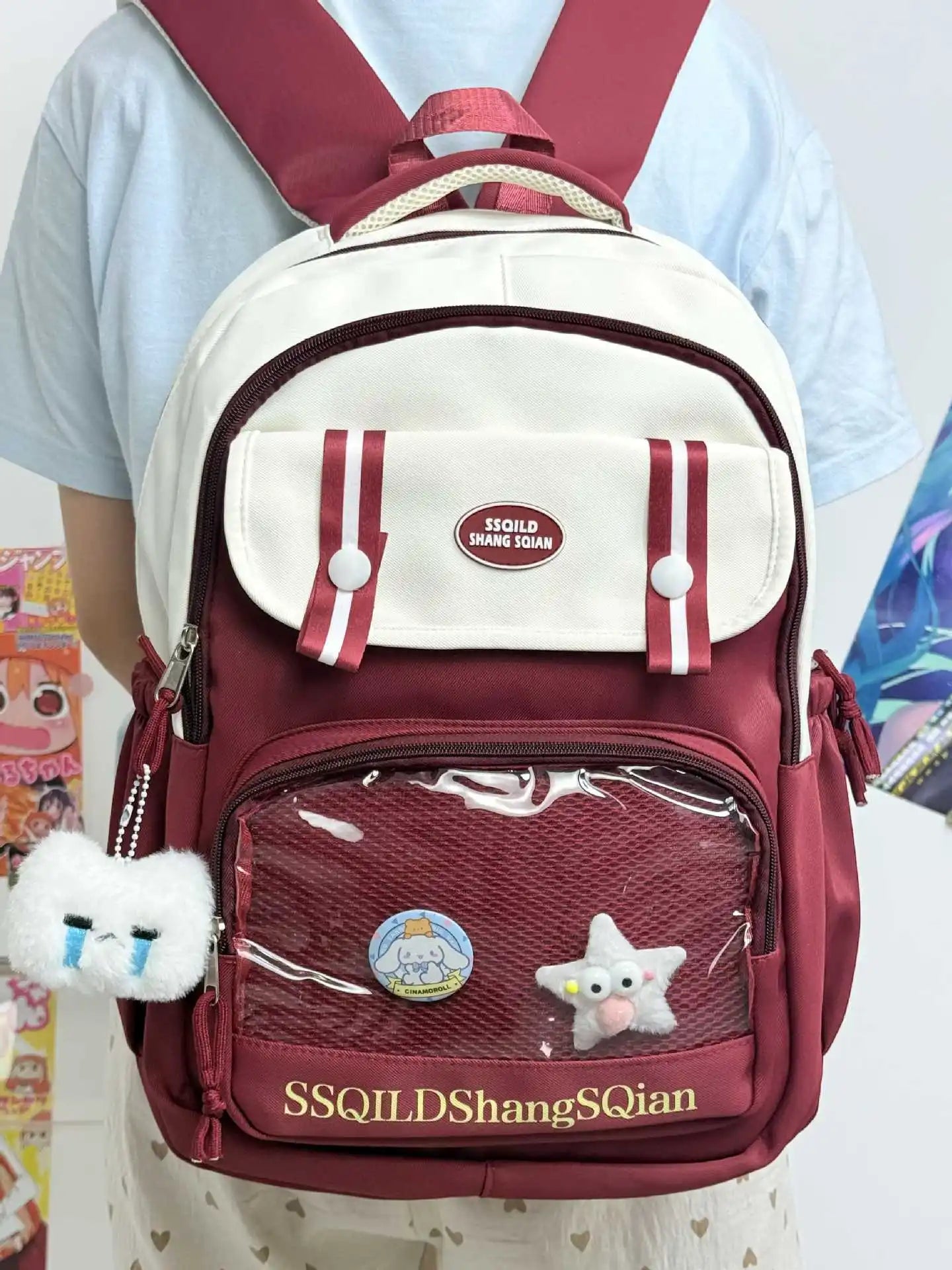 Cute Japanese Style Versatile Backpack | Fashionable Double Shoulder Bag