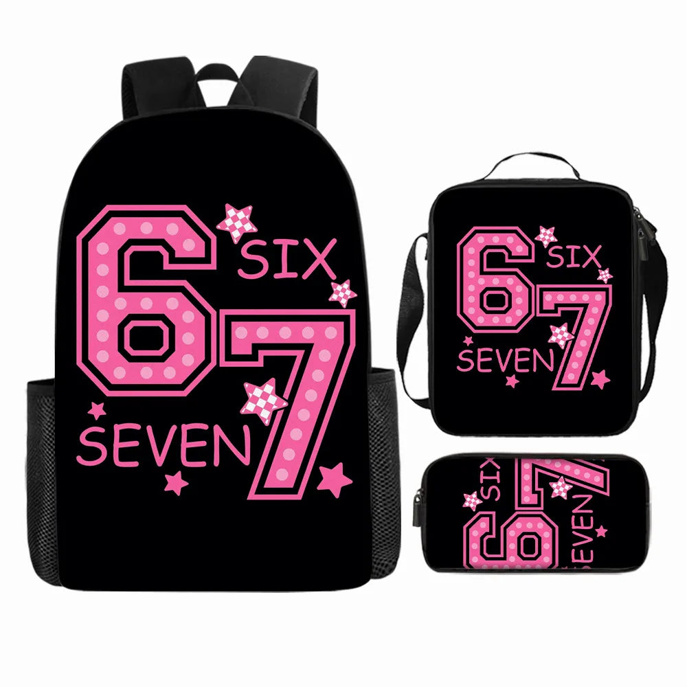 Cute Anime-Inspired Backpack & Lunch Bag Set for Students