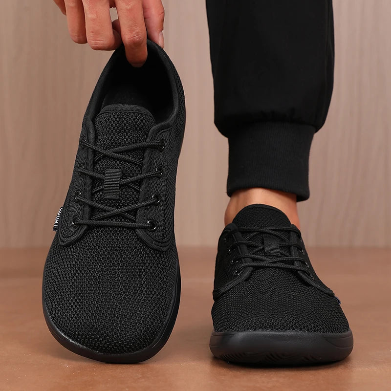 Breathable Wide Toe Men Shoes | Comfortable Casual Walking Footwear