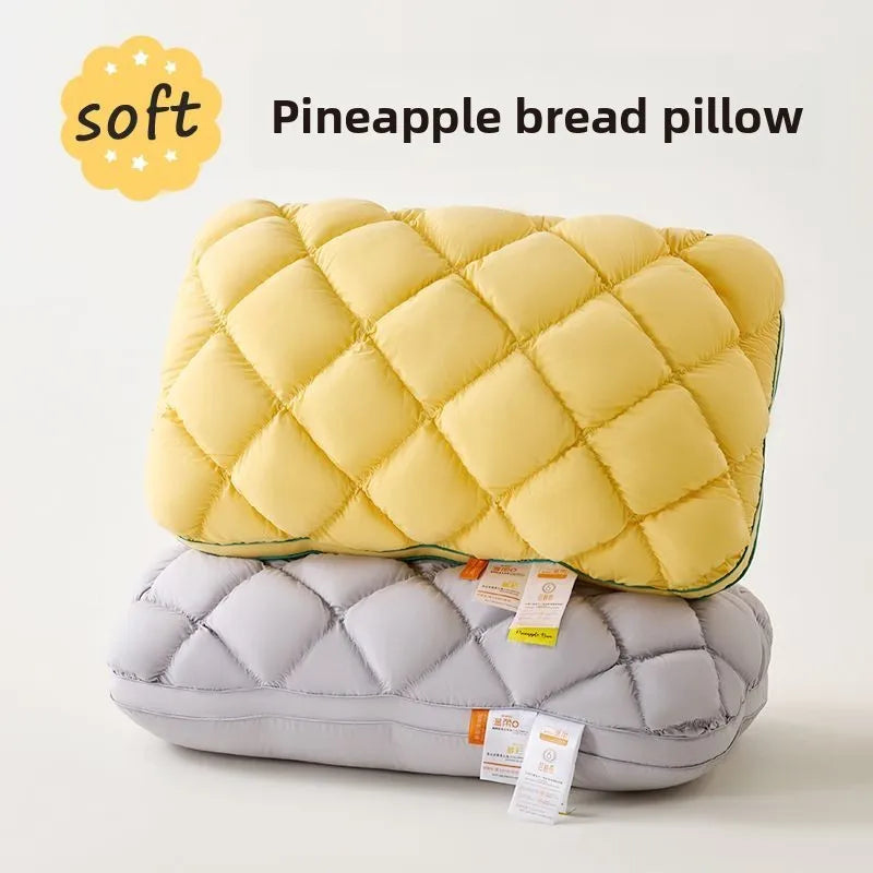 Soft Pineapple Bread Pillow | Fluffy Neck Support for Sleep
