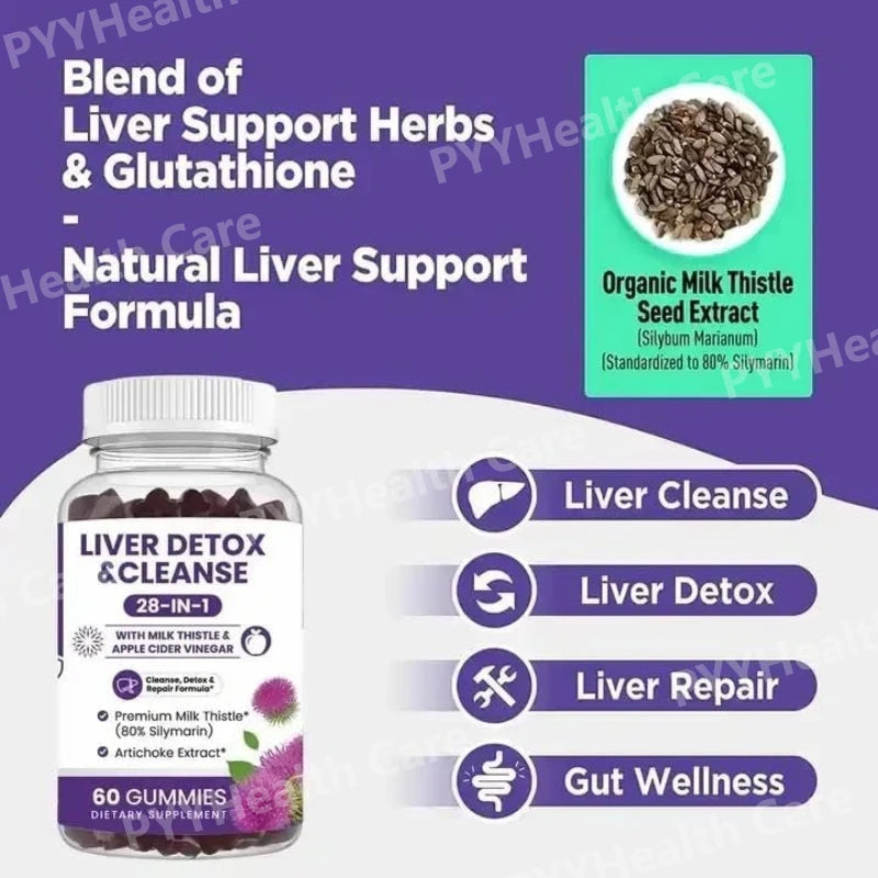 Liver Detox 28-in-1 Gummies | Chewable Dietary Support
