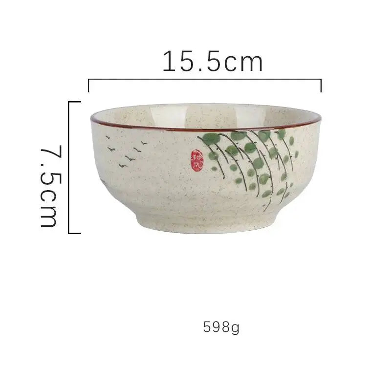 Elegante Bol de Cerámica para Ramen | Perfecto para Sopas y Fideos