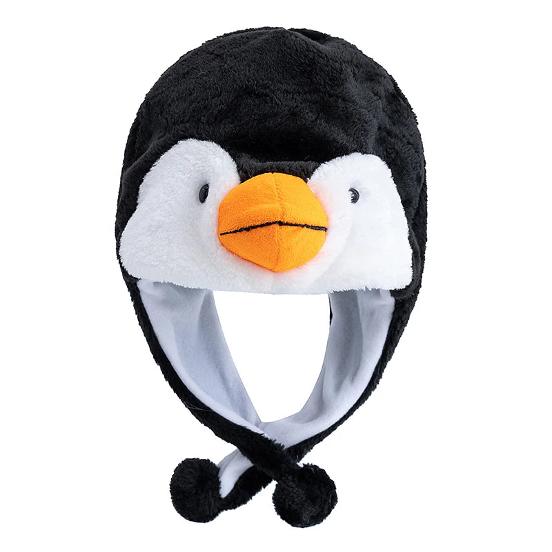 Unisex Funny 3D Bulls Head Plush Winter Beanie | Cozy Cartoon Hat