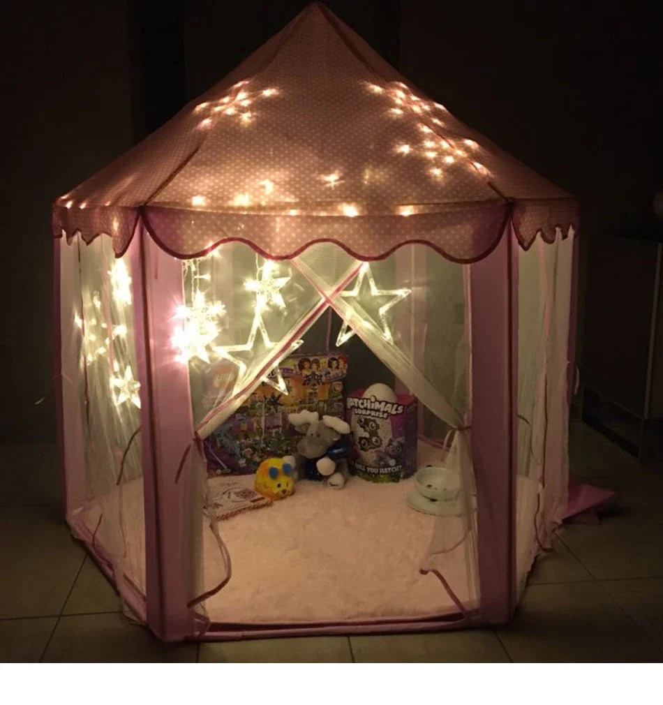Portable Kids Toy Tipi Tent | Charming Pink Playhouse for Girls