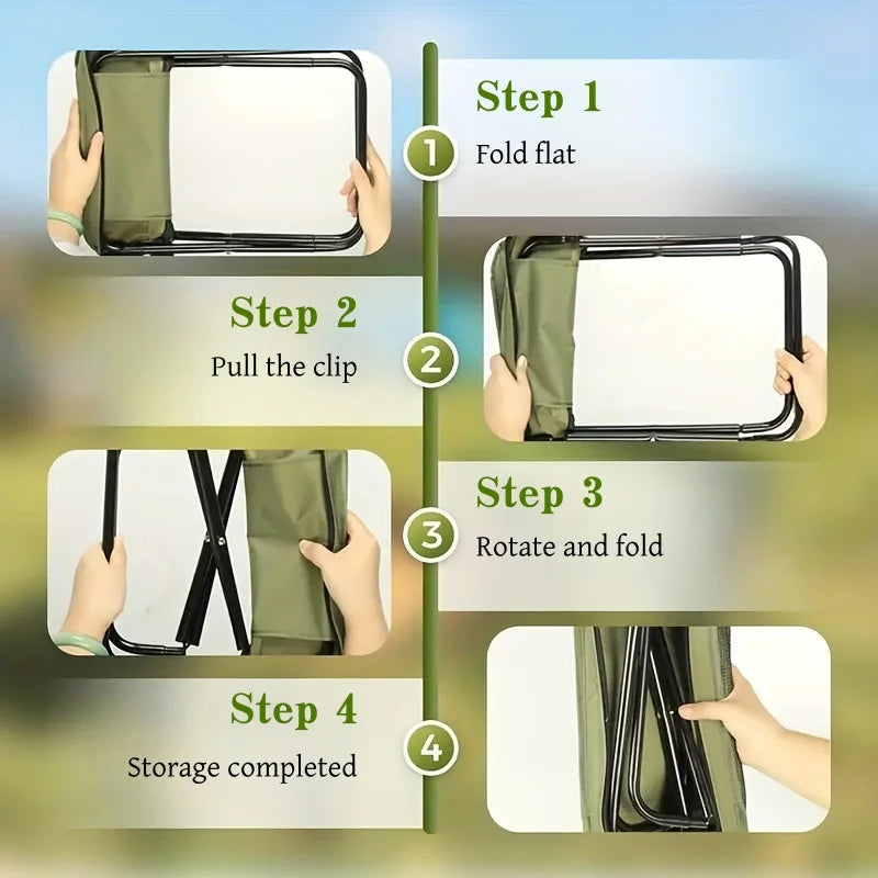 Lightweight Portable Foldable Backpack Chair for Outdoor Adventures