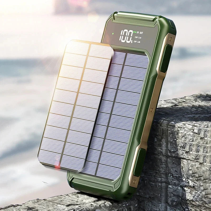 200000mAh Solar Emergency Power Bank | 4 in 1 Charging Solution