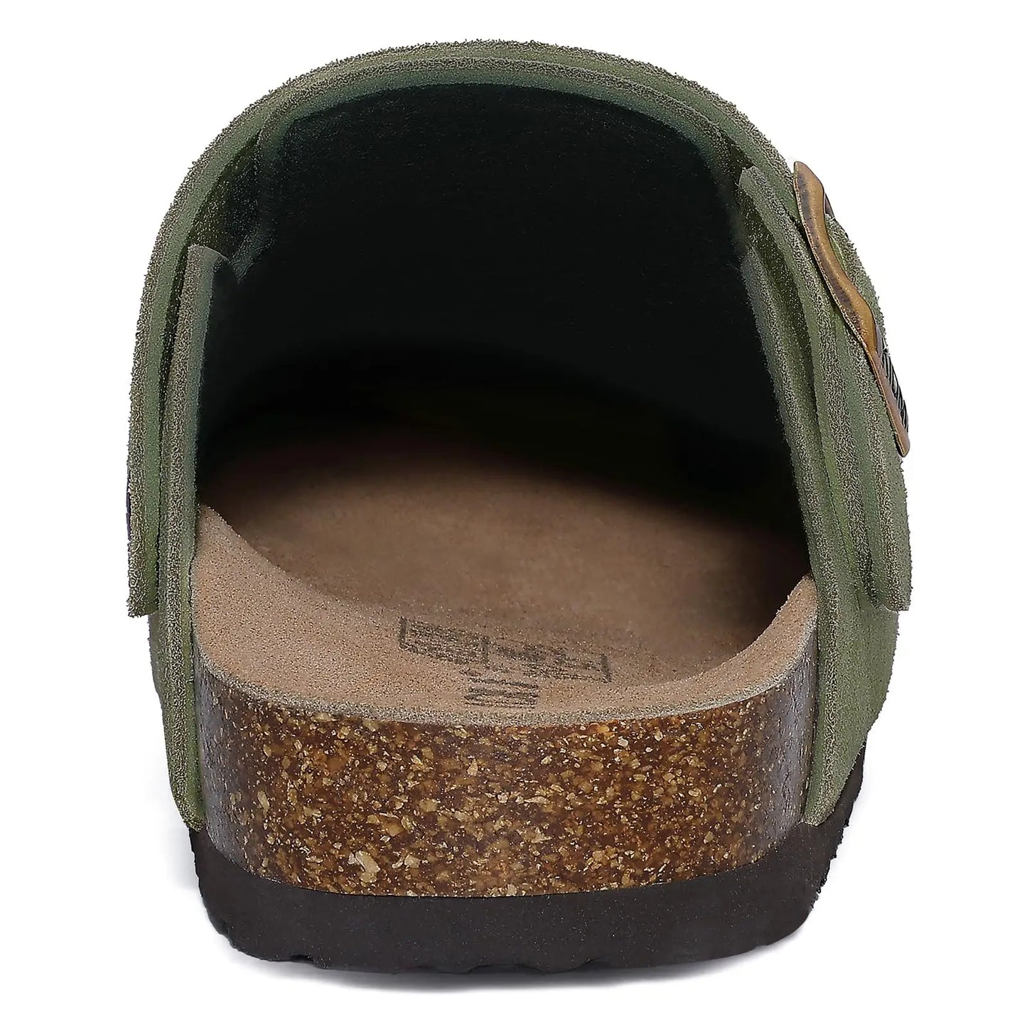Women's Genuine Leather Clogs with Cork Footbed | Slip-On Comfort Slippers