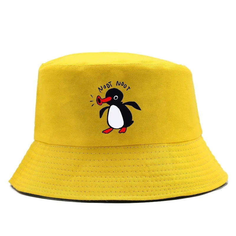 Reversible Summer Penguin Bucket Hat for Men & Women | Sun Protection
