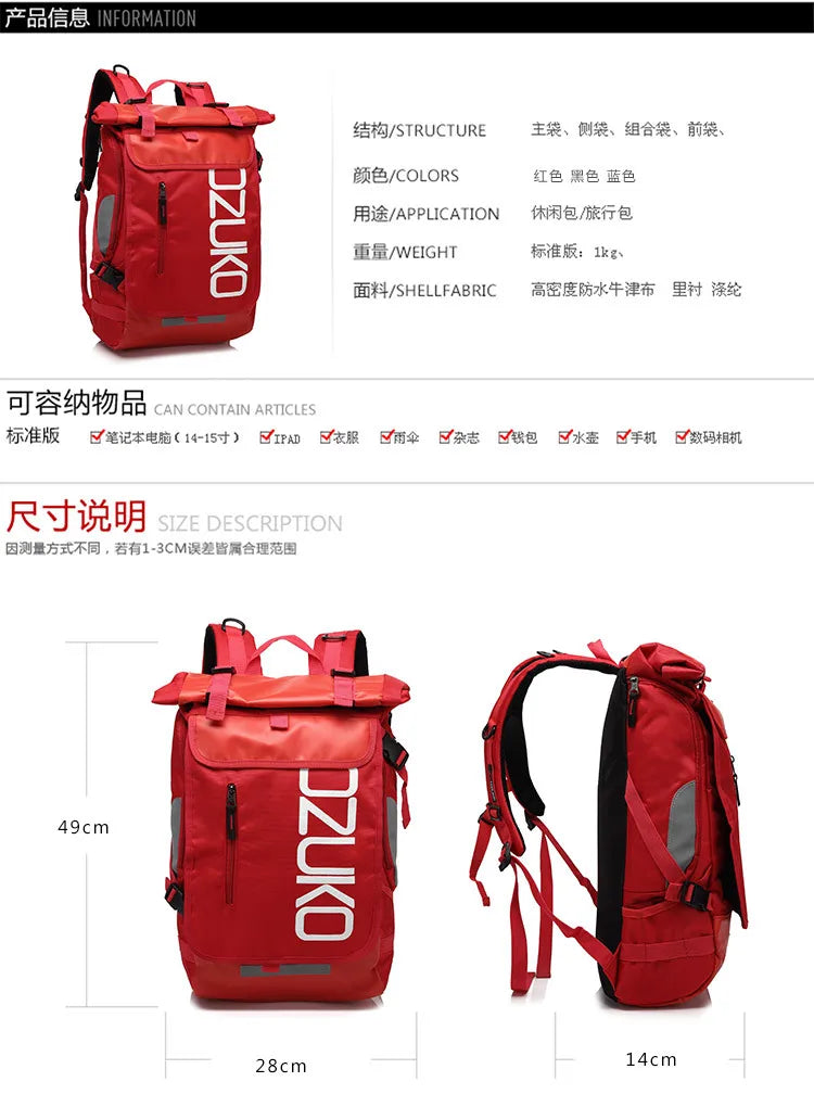 Large Water Repellent Backpack for Men | Stylish Travel Schoolbag