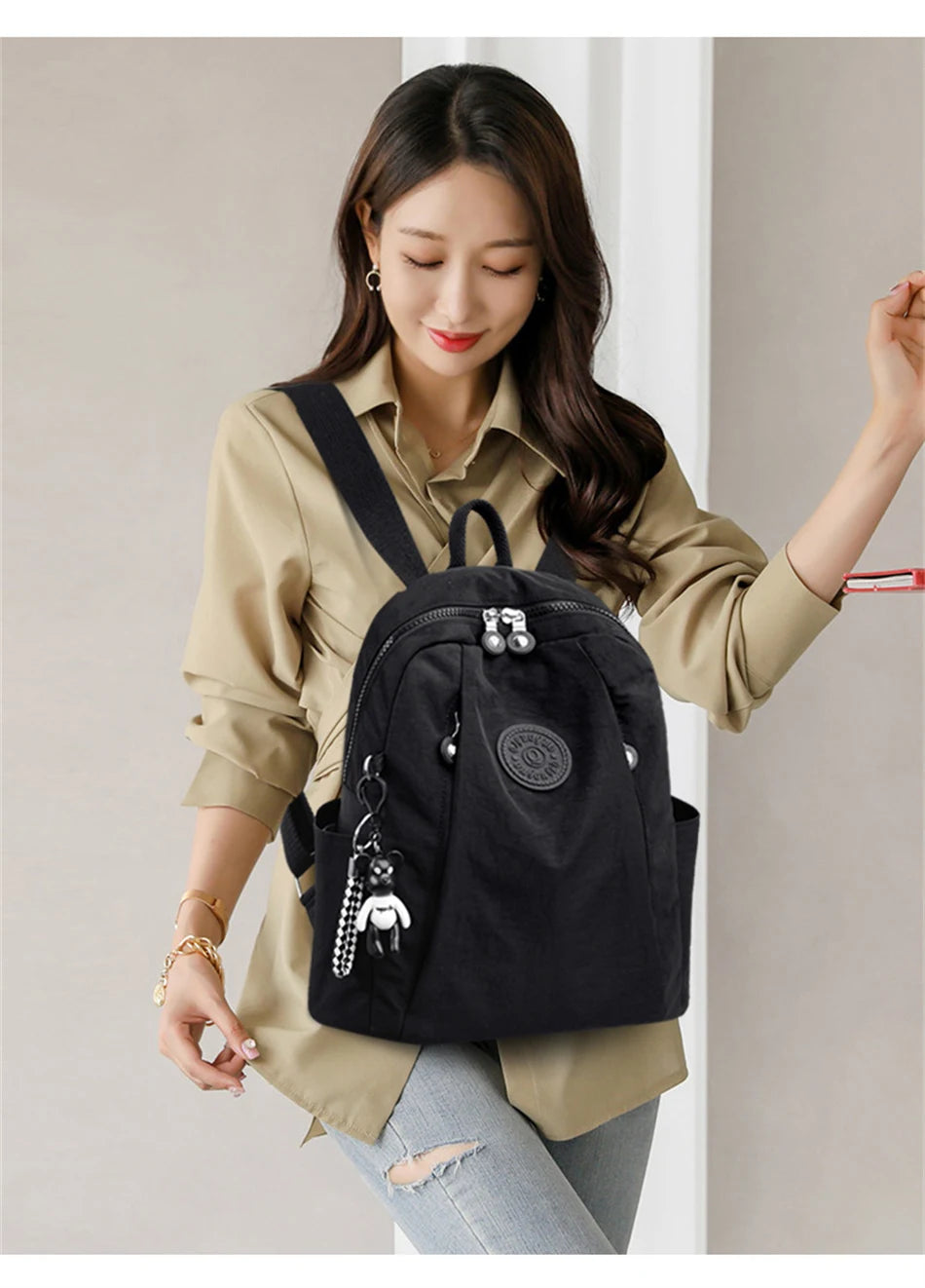Stylish Women's Large Capacity Casual Travel Backpack