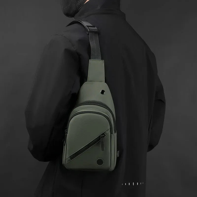 Lightweight Men's Chest Bag | Versatile Nylon Crossbody Sling