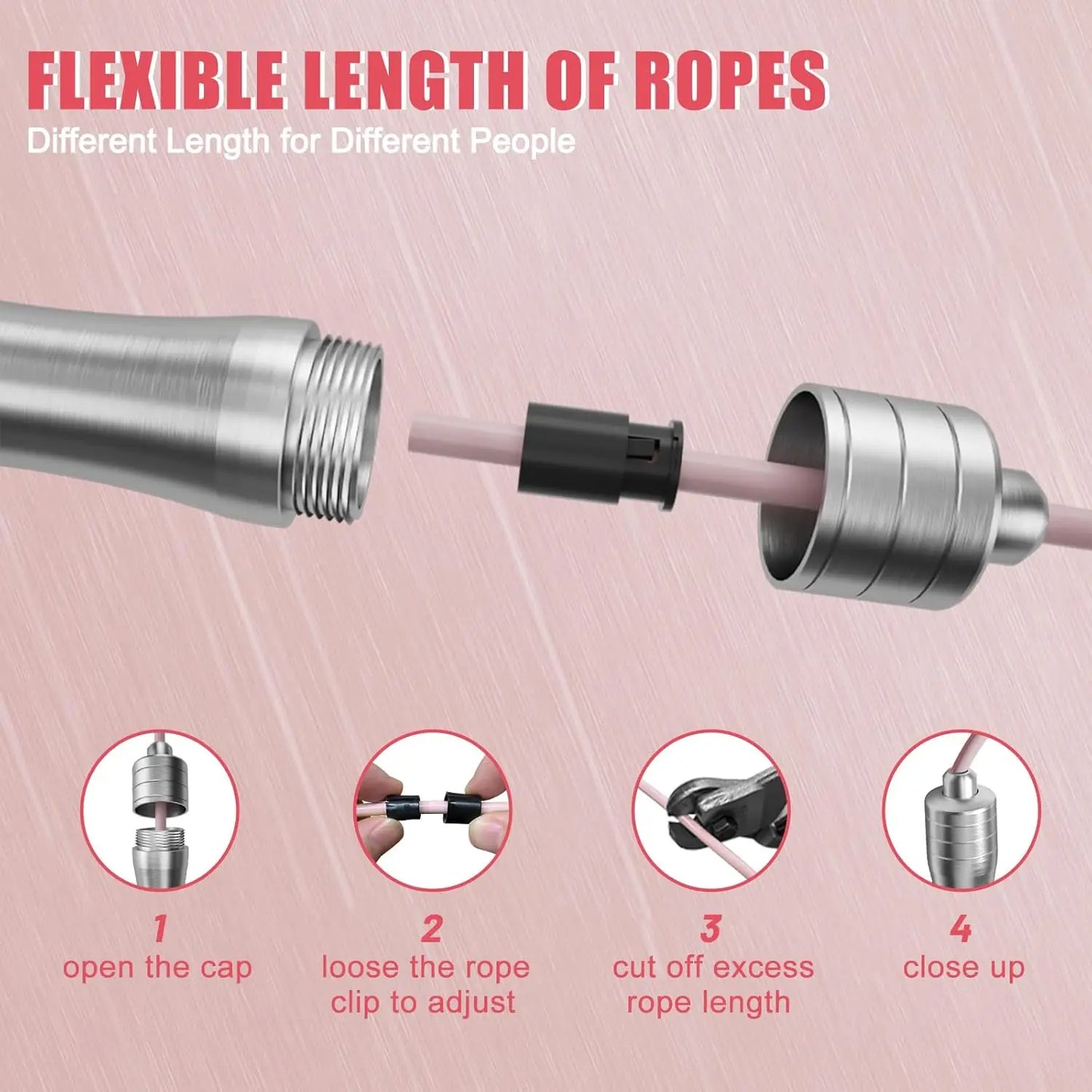 Adjustable Speed Jump Rope for Fitness & Cardio Workouts