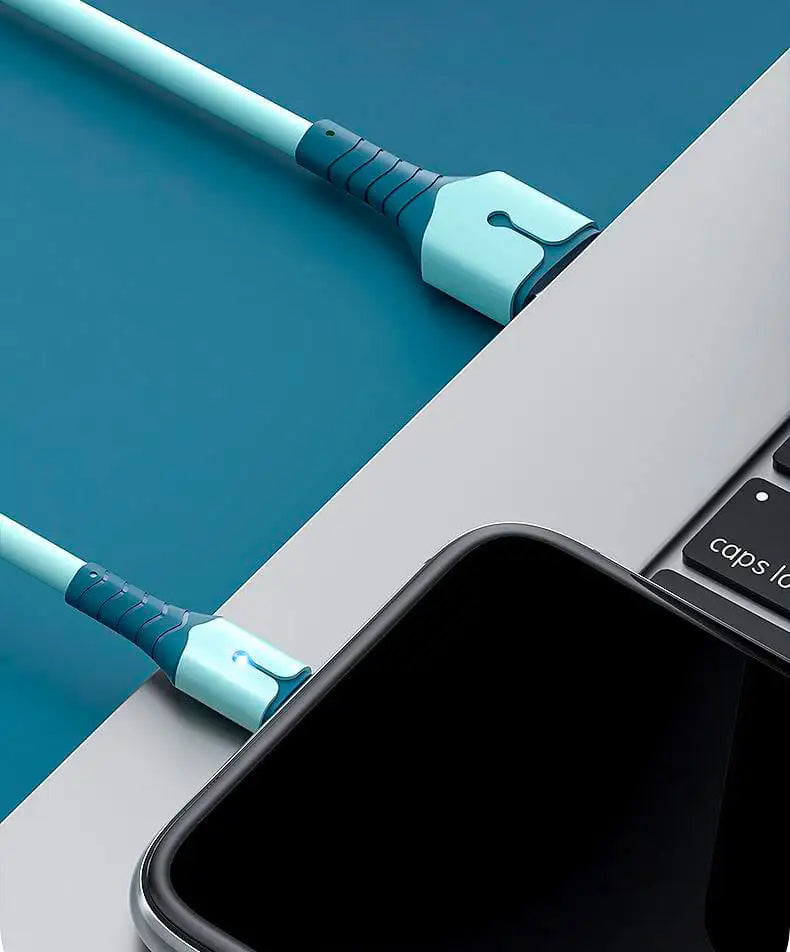Liquid Silicone USB Type A to C Charging Cable | Fast & Durable