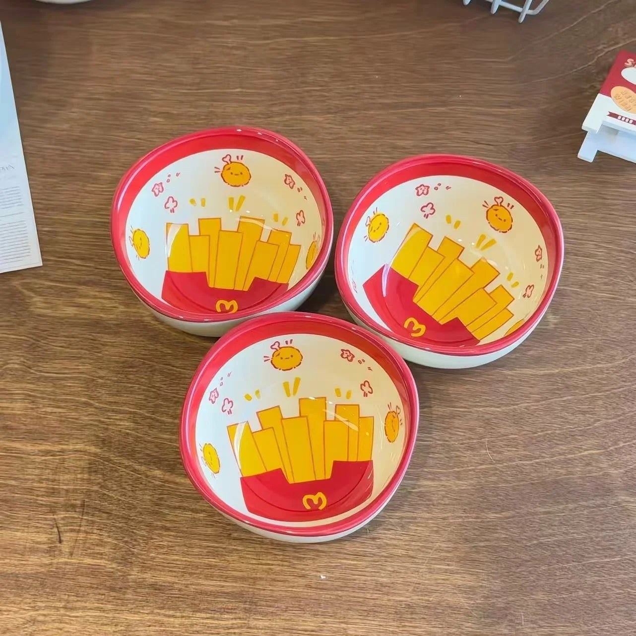 Cute French Fries Shaped Ceramic Small Dishes | Fun Dining Experience