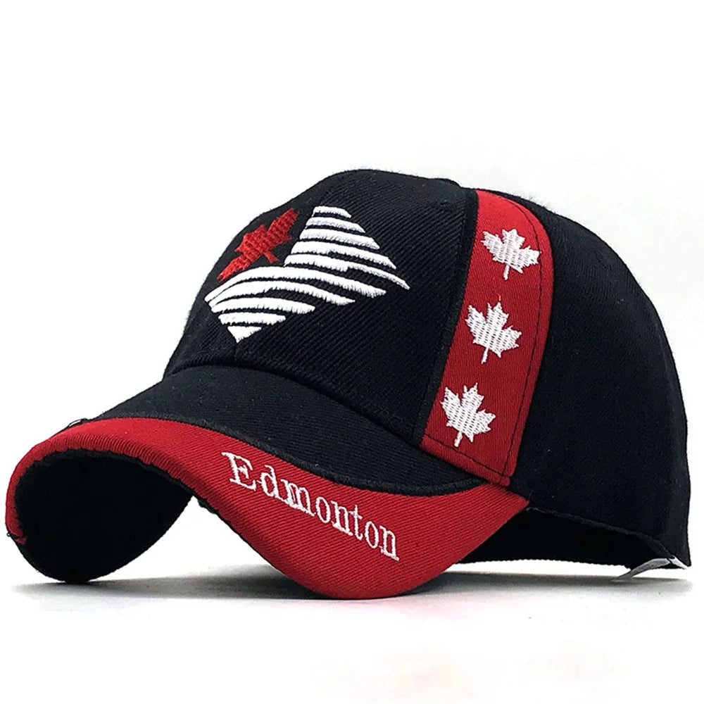 Embroidered Canada Flag Baseball Cap | Stylish Snapback Hat for All