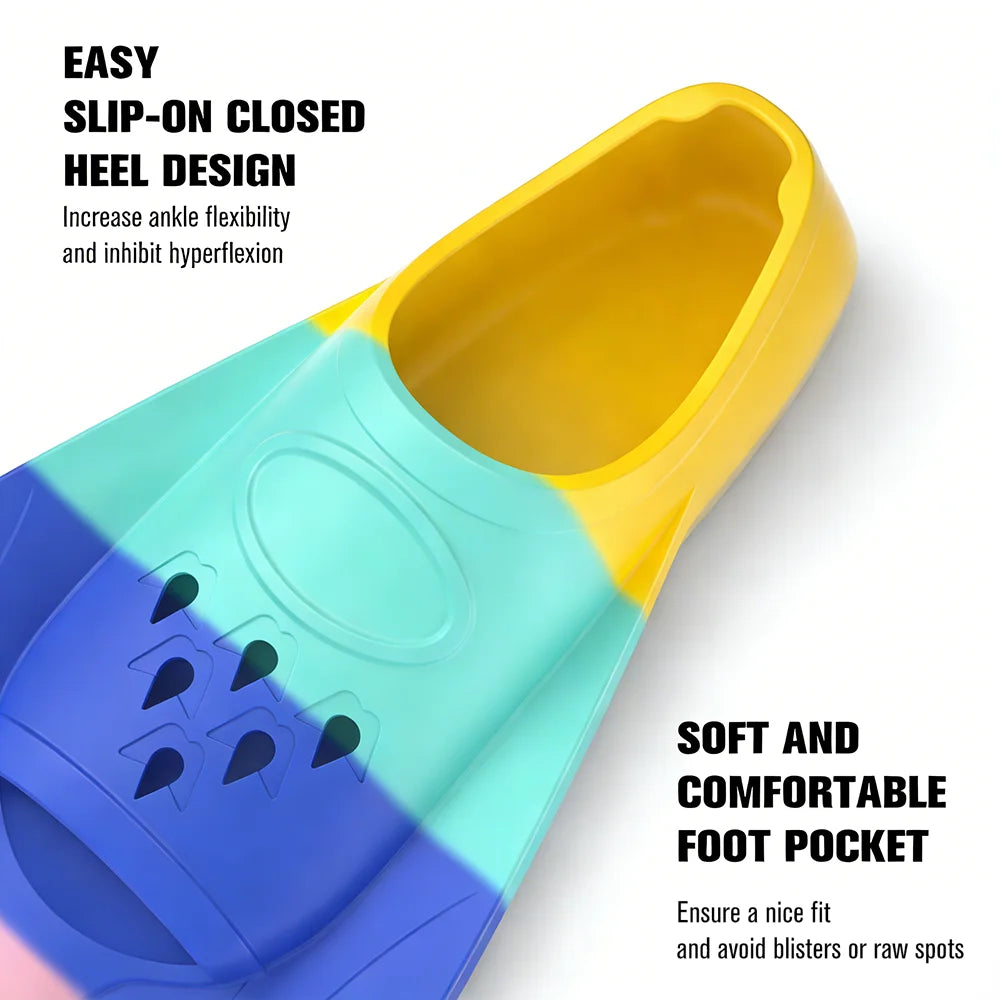 Comfortable Silicone Swimming Fins for Diving and Snorkeling