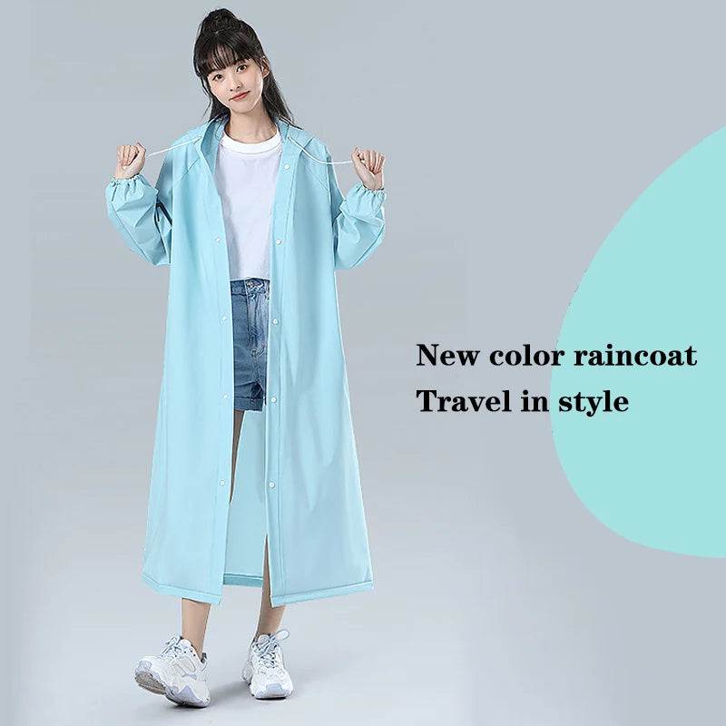 Transparent Waterproof Poncho Raincoat for All Outdoor Activities