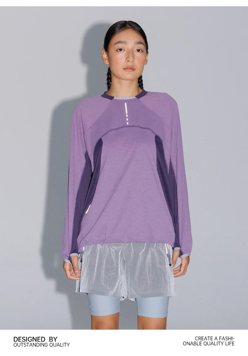 Unisex Lightweight Quick-Dry Long Sleeve T-Shirt for Outdoors