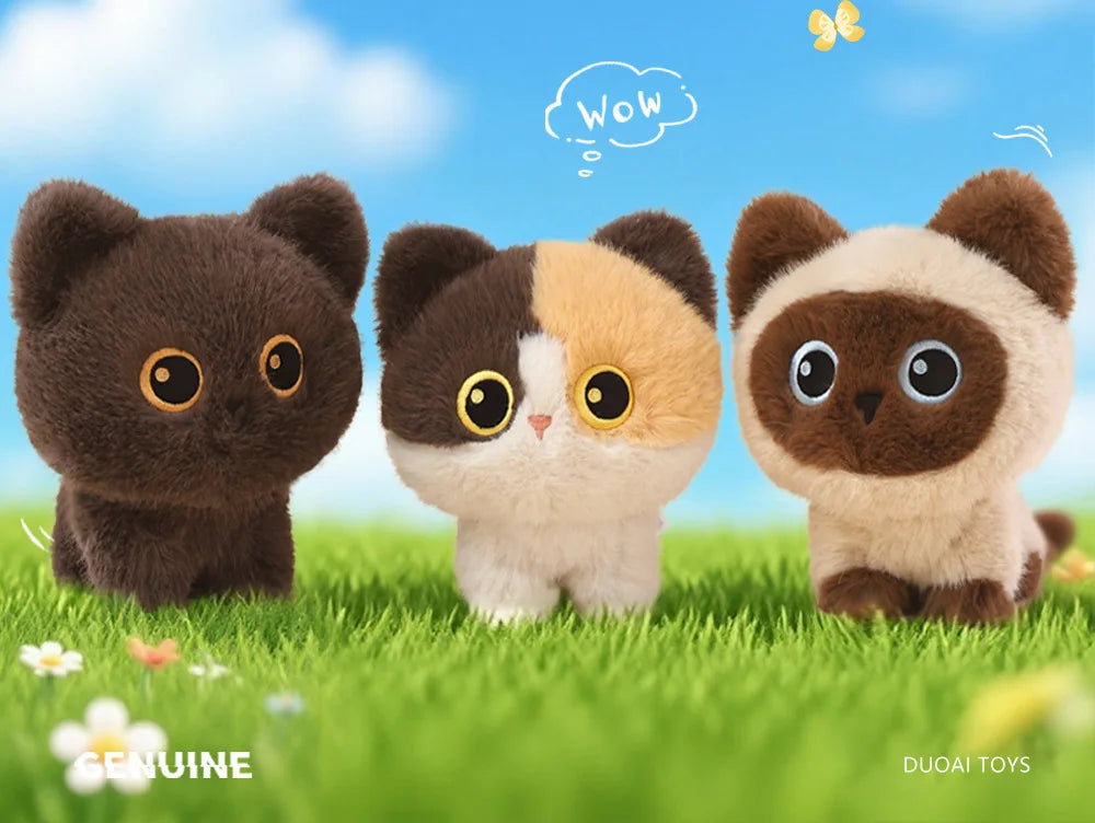 Cute Standing Cat Plush | Adorable Emotional Comfort Toy
