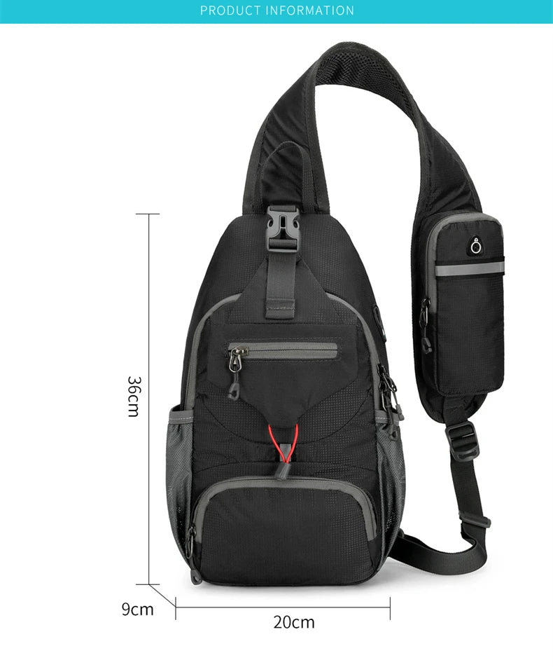 Anti-Theft Waterproof Crossbody Shoulder Backpack | Ultimate Sport Bag