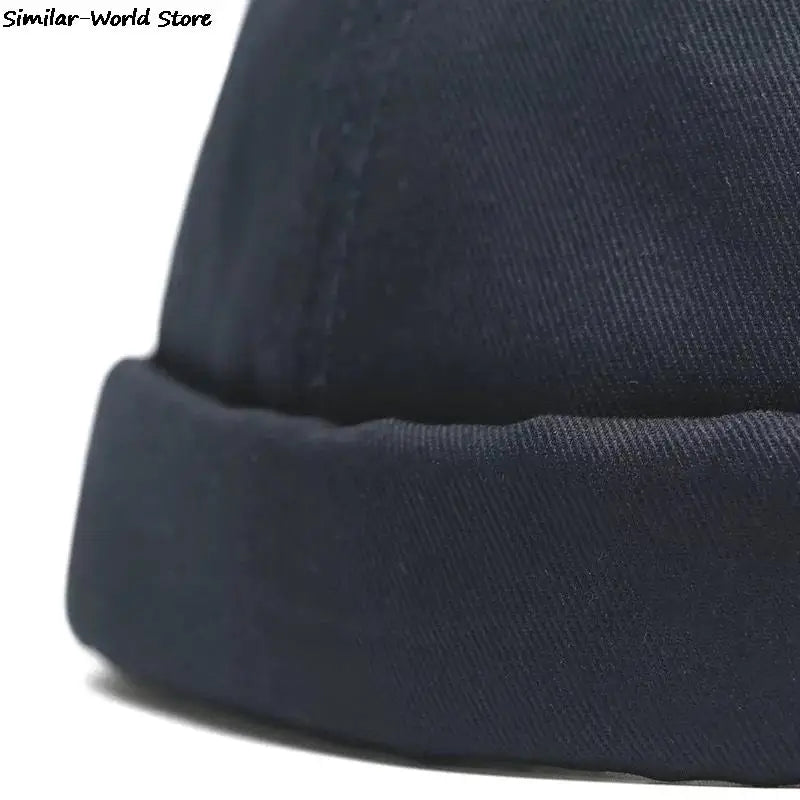 Unisex Vintage Dome Brimless Beanie | Trendy Winter Docker Hat