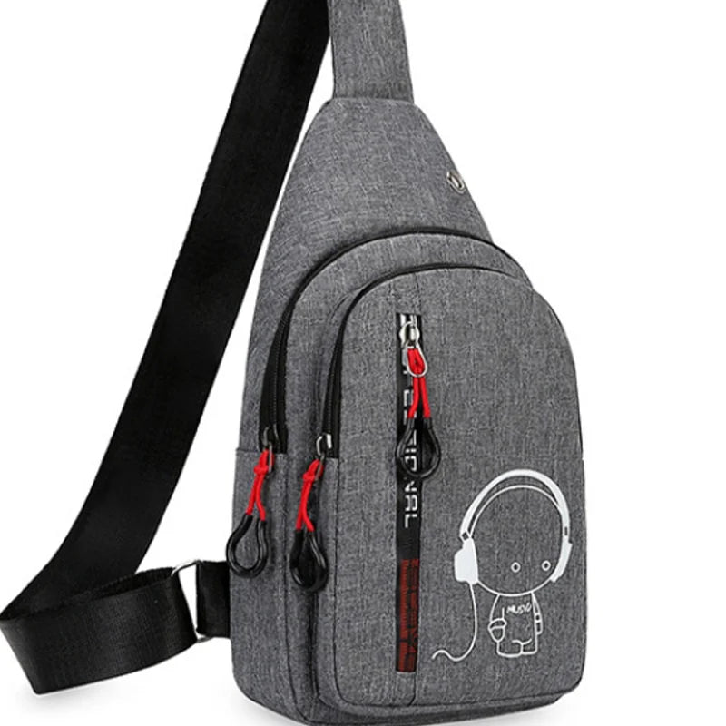 Glow-in-the-Dark Crossbody Bag for Outdoor Sports & Running